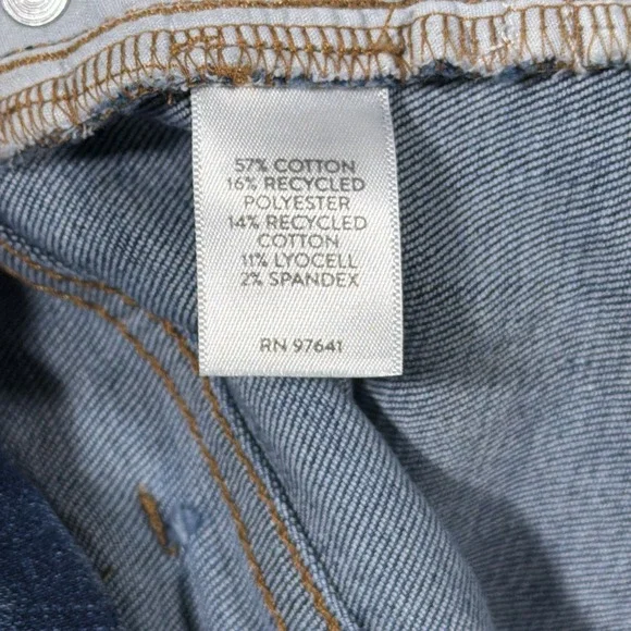 J Jill Boyfriend Straight Leg Ankle Jeans Womens 10 Mid Rise Medium Wash Paint - Picture 5 of 10